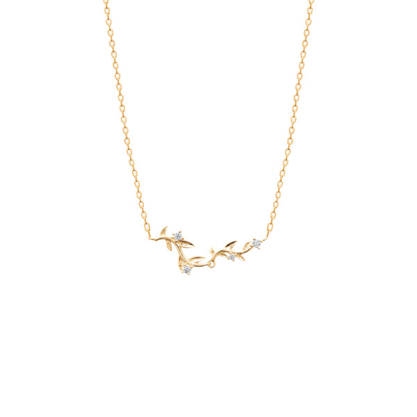 Collier plaqué Or 750 oxyde(s) de zirconium 