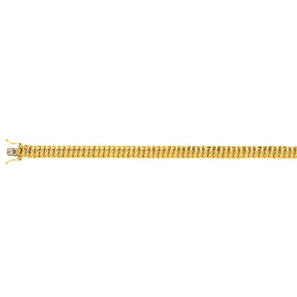BRACELET OR MAILLE AMERICAINE 8MM