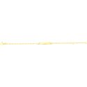 Gourmette bébé plaque .lapidée Or Jaune 750