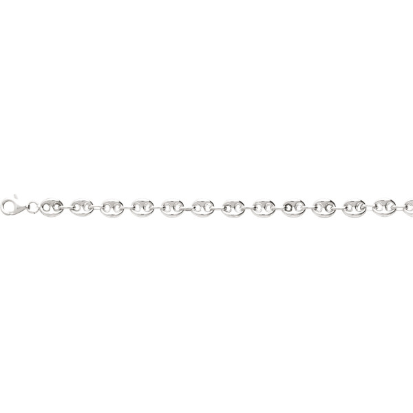 bracelet grains de café argent