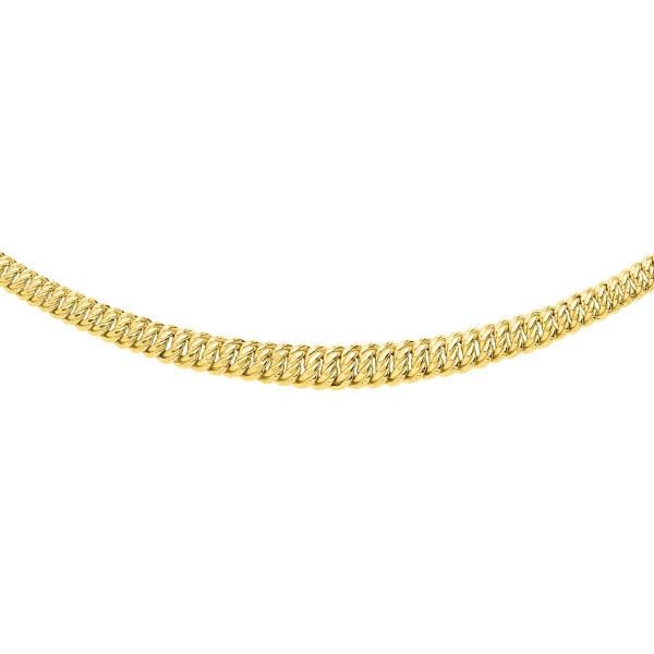 Collier maille americaine or jaune 750 millièmes