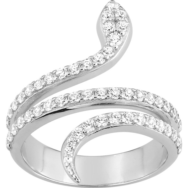 Bague serpent argent