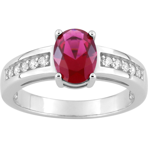 Bague argent solitaire...