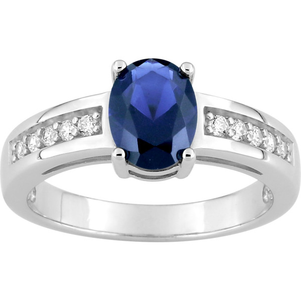 Bague argent solitaire...