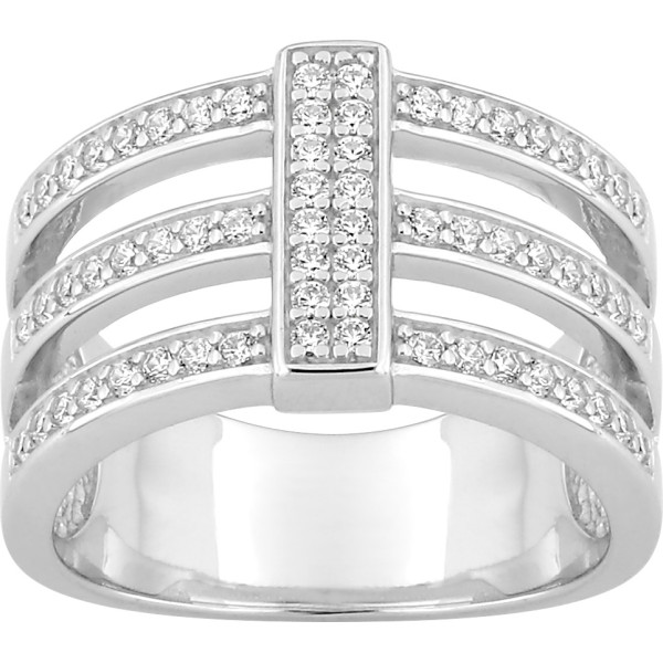 Bagues argent triples rangs...