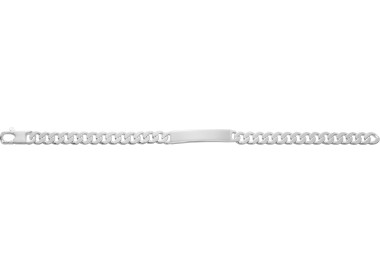 Gourmette 6mm argent poli 18cm