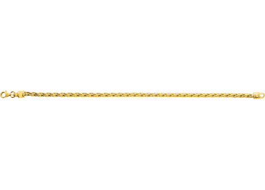 Bracelet chaîne palmier plaqué Or 19cm