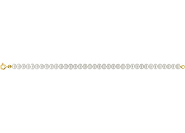 Bracelet perle de culture d'eau douce Or Jaune 375 18cm