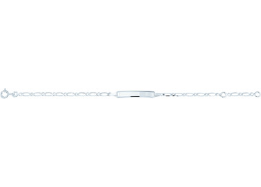 Gourmette bébé Or Blanc 375 14cm
