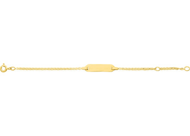 Gourmette bébé Or Jaune 375 13cm