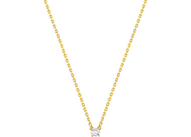 Collier diamant 0.15ct Or Jaune 750