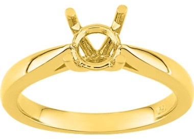 Solitaire monture pour.1.0cts Or Jaune 750