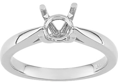 Solitaire monture pour.1.0cts Or Blanc 750
