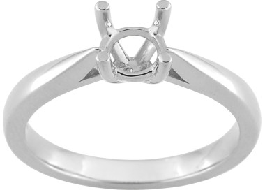 Solitaire monture pour.0.70cts Or Blanc 750