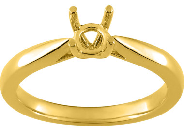 Solitaire monture pour.0.50cts Or Jaune 750