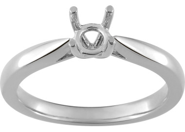 Solitaire monture pour.0.50cts Or Blanc 750