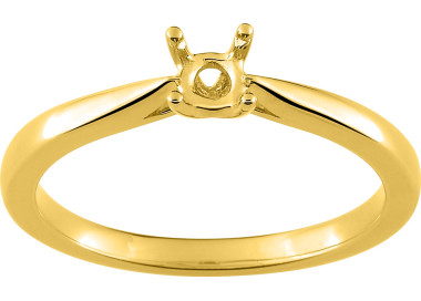 Solitaire monture pour.0.30cts Or Jaune 750