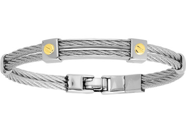 Bracelet vis Or Jaune 750 acier