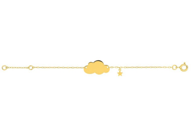 Gourmette bébé Or Jaune 750 14cm