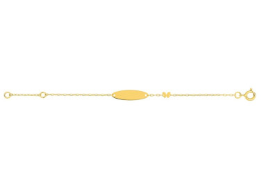 Gourmette bébé Or Jaune 750 14cm