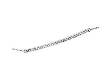 Bracelet diamant 0.10ct Or Blanc 750 18cm
