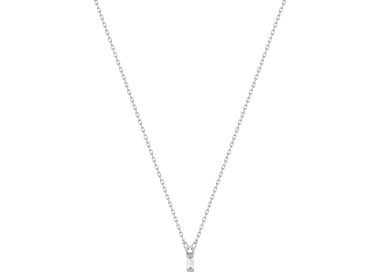 Collier diamant 0.05ct Or Blanc 750