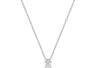 Collier diamant 0.20ct Or Blanc 750