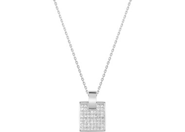 Collier diamant 0.28ct Or Blanc 750