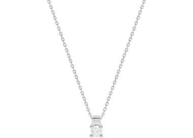 Collier diamant 0.18ct 42cm