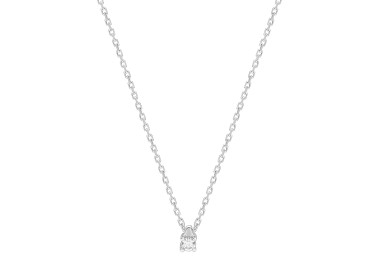 Collier diamant 0.04ct 42cm