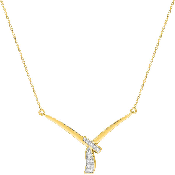 Collier diamant 0.07ct 42cm