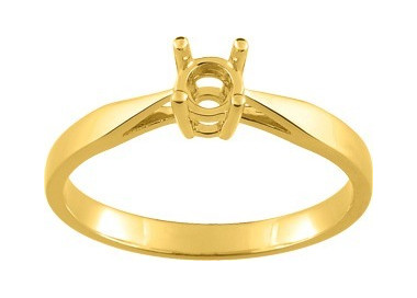 Solitaire monture pour.0.23cts Or Jaune 750