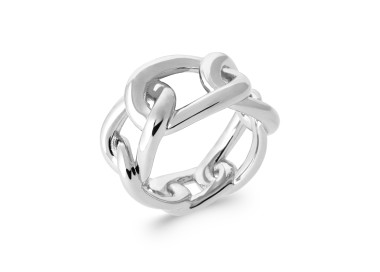 Bague argent chainage ajouré argent 925