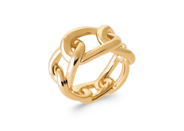 Bague plaqué Or chainage