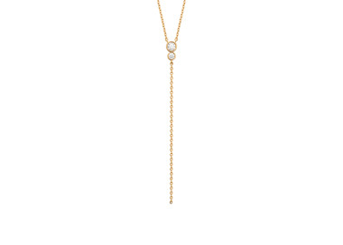 Collier plaqué Or 750 oxydes de zirconium