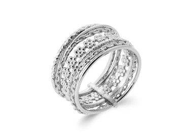 Bague semainier argent 925 rhodié