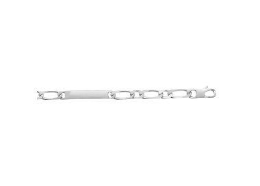 Bracelet gourmette homme argent 925 rhodié