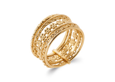 Bague plaqué Or 750