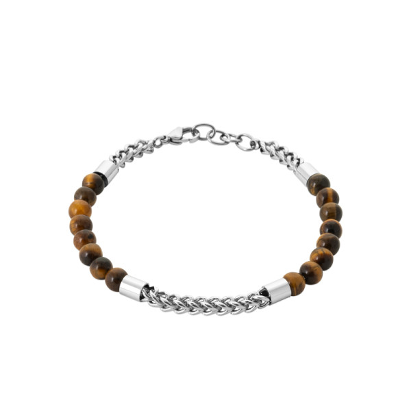 Bracelet acier oeil de tigre