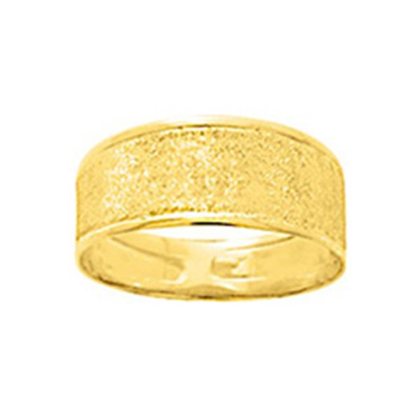 Bague grattée Or Jaune 750