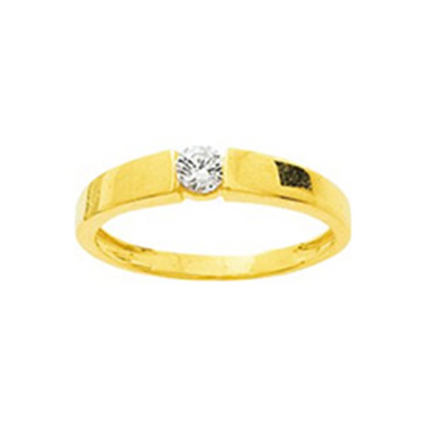 Bague oxyde(s) de zirconium Or 750