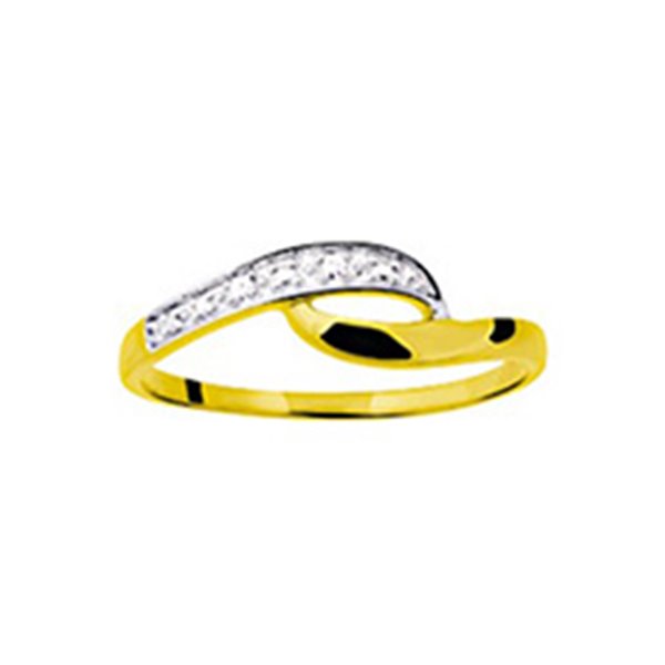 Bague diamant 0.01ct Or Jaune 750
