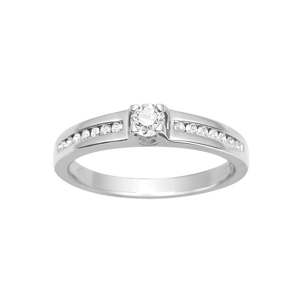Bague diamant 0.33ct Or Blanc 750