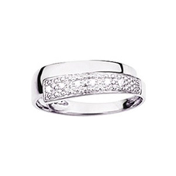 Bague diamant 0.03ct Or Blanc 750