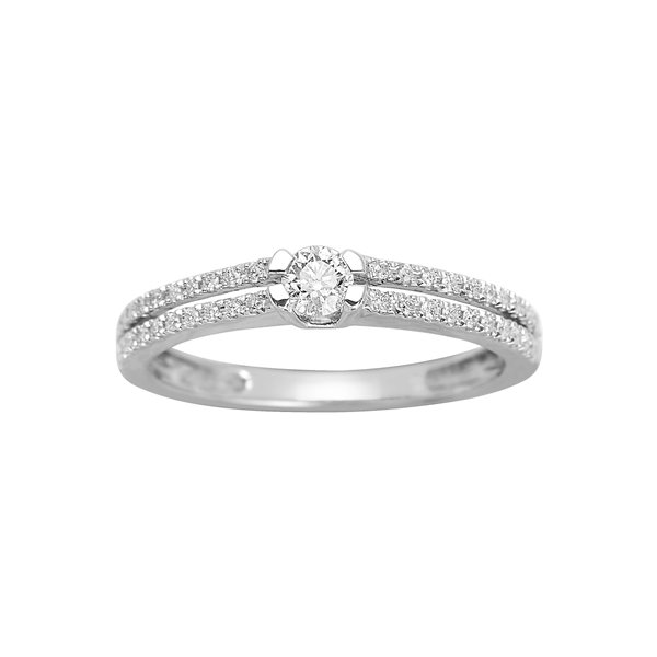 Bague diamant 0.30ct Or Blanc 750