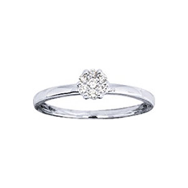 Bague diamant 0.15ct Or Blanc 750
