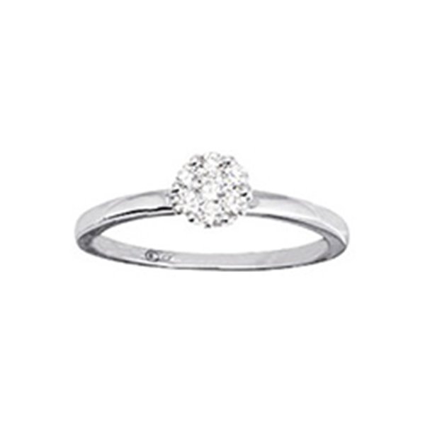 Bague diamant 0.25ct Or Blanc 750