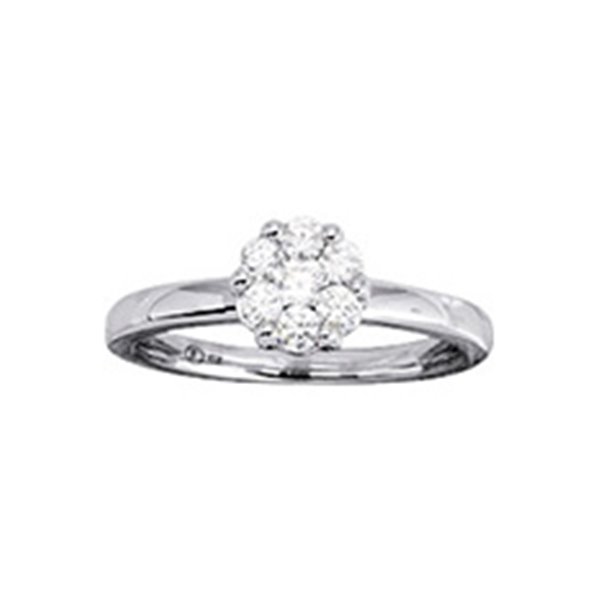 Bague diamant 0.40ct Or Blanc 750