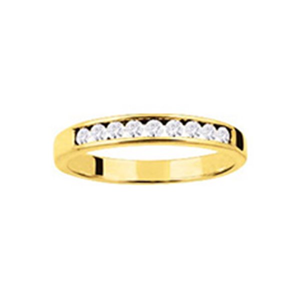 Bague oxyde(s) de zirconium Or Jaune 750