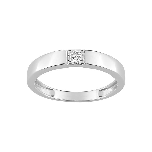 Bague diamant 0.06ct Or Blanc 750